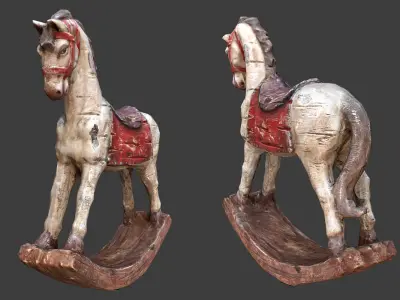 Decorative Horse Low-poly 3D model