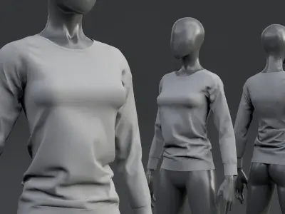 Nike Long-Sleeve Top 3D model