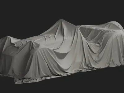 Vintage Car Cover 09 3D model