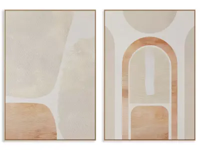 Abstract Painting Frame set 3D model 117