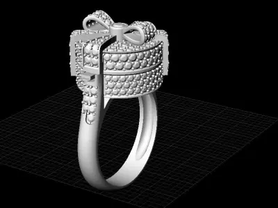 Alessio Boschi Surprise me ring 3D print model