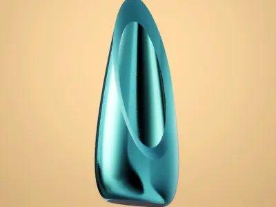 Modern Slanted Vase 3D print model