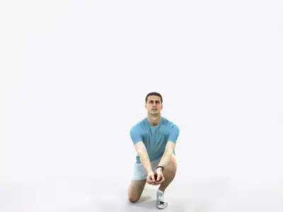 Romance 03F Volleyball Digging Sports Man Low-poly 3D model