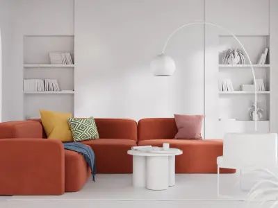 Modern Sofa 3D model 8