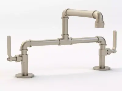 Elevated Widespread Faucet By Watermark Design 3D model