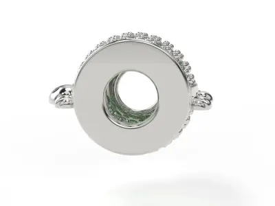 Turtle Charm with Gems 3D print model