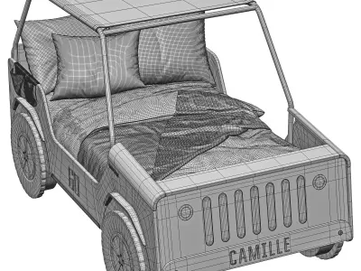 Jiip car bed gautier 3D model