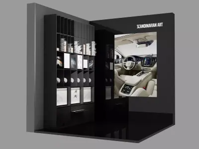 Automobile material display 3D model