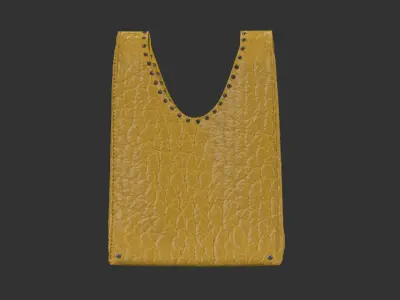 cowhide handbag 3D model