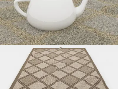 Rugs No 1 Low-poly 3D model