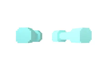 Voxel Style DumbBell v1 007 Low-poly 3D model