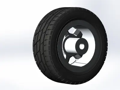 Wheels for scale model of Camaro IROC-Z 1988 3D print model