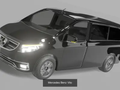 Mercedes Benz cars asset 3D Model Pack