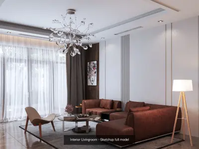 Interior - Full model - Vray for sketchup 3D Model Collection