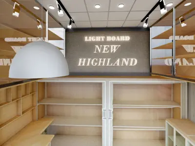 Modern Shop 3D model