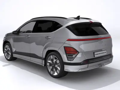 Hyundai Kona electric 2023 Low-poly 3D model