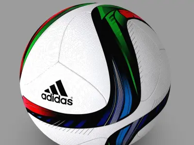 Adidas Conext15 Soccer Ball 3D Model Red 3D model