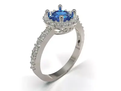 Wedding printable jewelry cad ring model jr00339 3D print model
