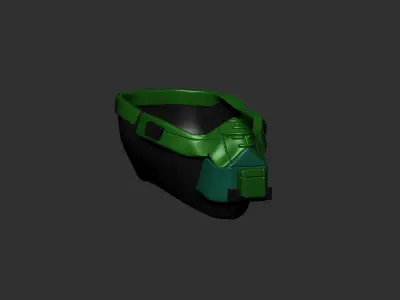 helmet high poly sculpt 3d printable  3D model 10