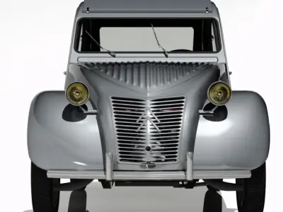 1958 Citroen 2CV 3D model