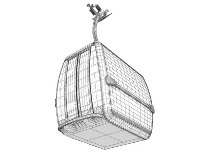 Cableway Line Car 3D model