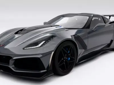 Chevrolet Corvette ZR1 2019 Low-poly 3D model