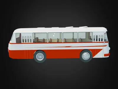 Soviet Bus Model - LAZ-699 3D model
