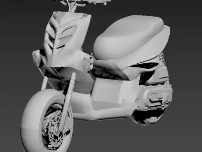 mbk stunt yamaha slider BCD Low-poly 3D model