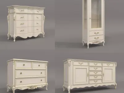Classic European style Cabinet Collection 9 3D model