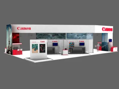 Canon Exhibition Stand 3D model