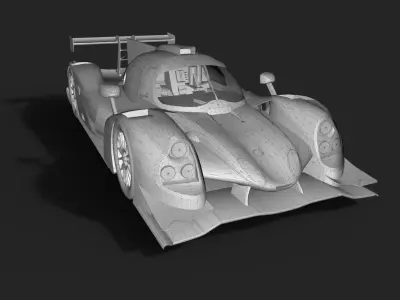 Norma M30 and Ligier JSP3 ELMS cars Low-poly 3D model