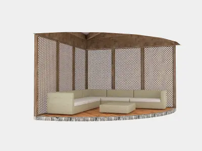 garden camellia 03 Low-poly 3D model