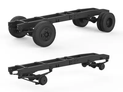 Chassis Mercedes Benz 3D print model