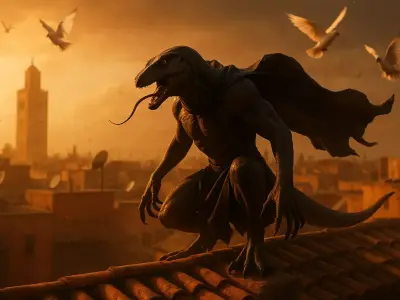 Reptilian Lizard Creature Low-poly 3D model