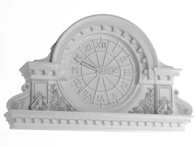 Front street clock Vray Corona 3D model