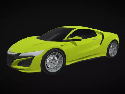 acura-nsx-car 3d model Low-poly 3D model