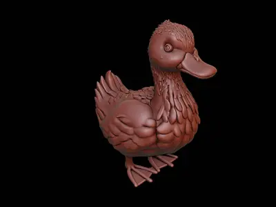Duck Animal Sculpture 3D print model buy