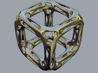 Twisted Cube Free 3D print model
