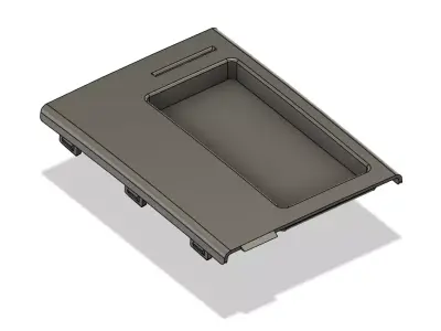 Mazda 5 center console with phone and card holder 3D print model