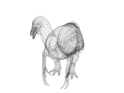 Therizinosaurus Low-poly 3D model