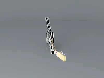 Eddie Van Halen Charvel Star guitar Free 3D model