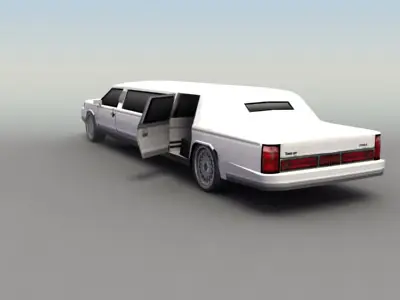 Stretch Limo Low-poly 3D model