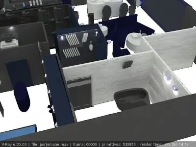 Render 3dmax Low-poly 3D model