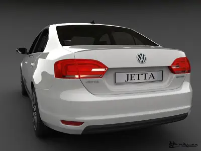 Volkswagen Jetta Hybrid 2013 3D model