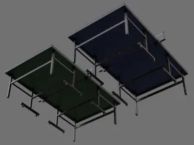 Ping Pong Table 2B Low-poly 3D model