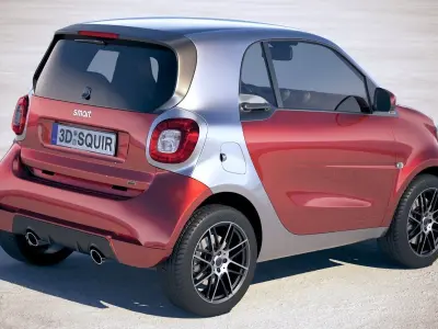 Smart ForTwo Brabus 2018 3D model