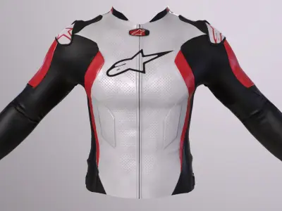 Alpinestars Motor Jacket Low-poly 3D model