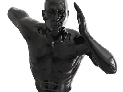 Handmade People Wall Decor on Resin 3D model