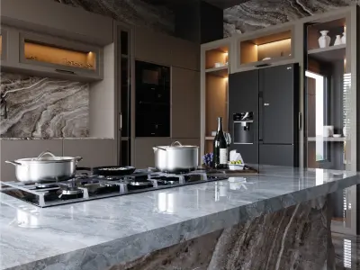 Interior - Kitchen - 050824 3D model