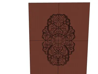 Wood carved 1 Free 3D model